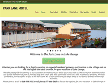 Tablet Screenshot of parklaneonlakegeorge.com